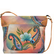 Floral Paisley Convertible Tote - 8037