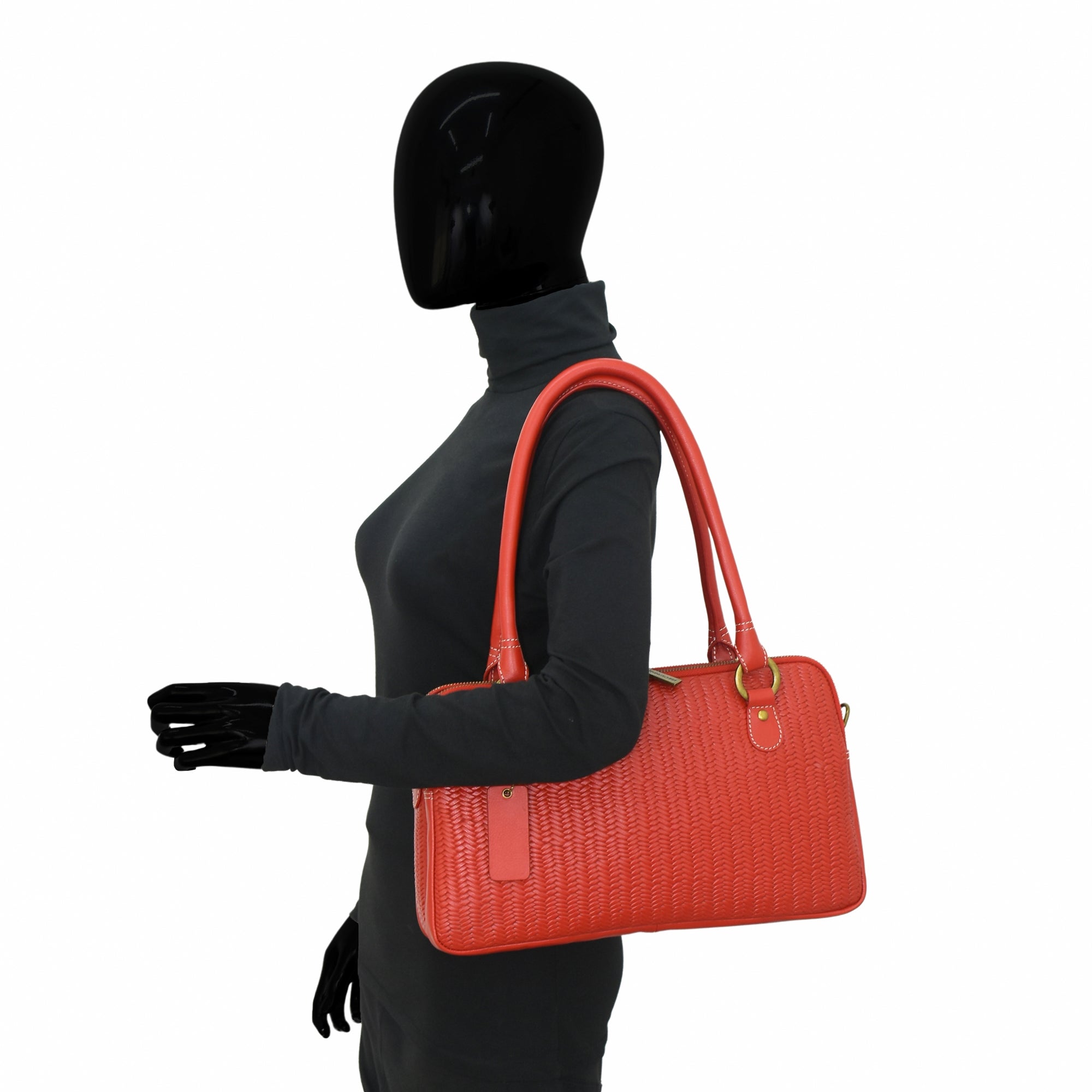 Heritage Leather Multi Compartment Satchel - 8038