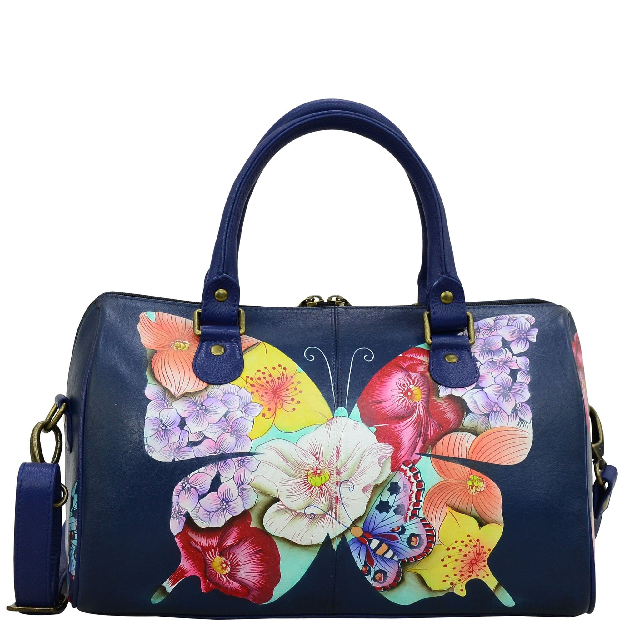 Butterfly Mosaic Zip Around Satchel - 8039