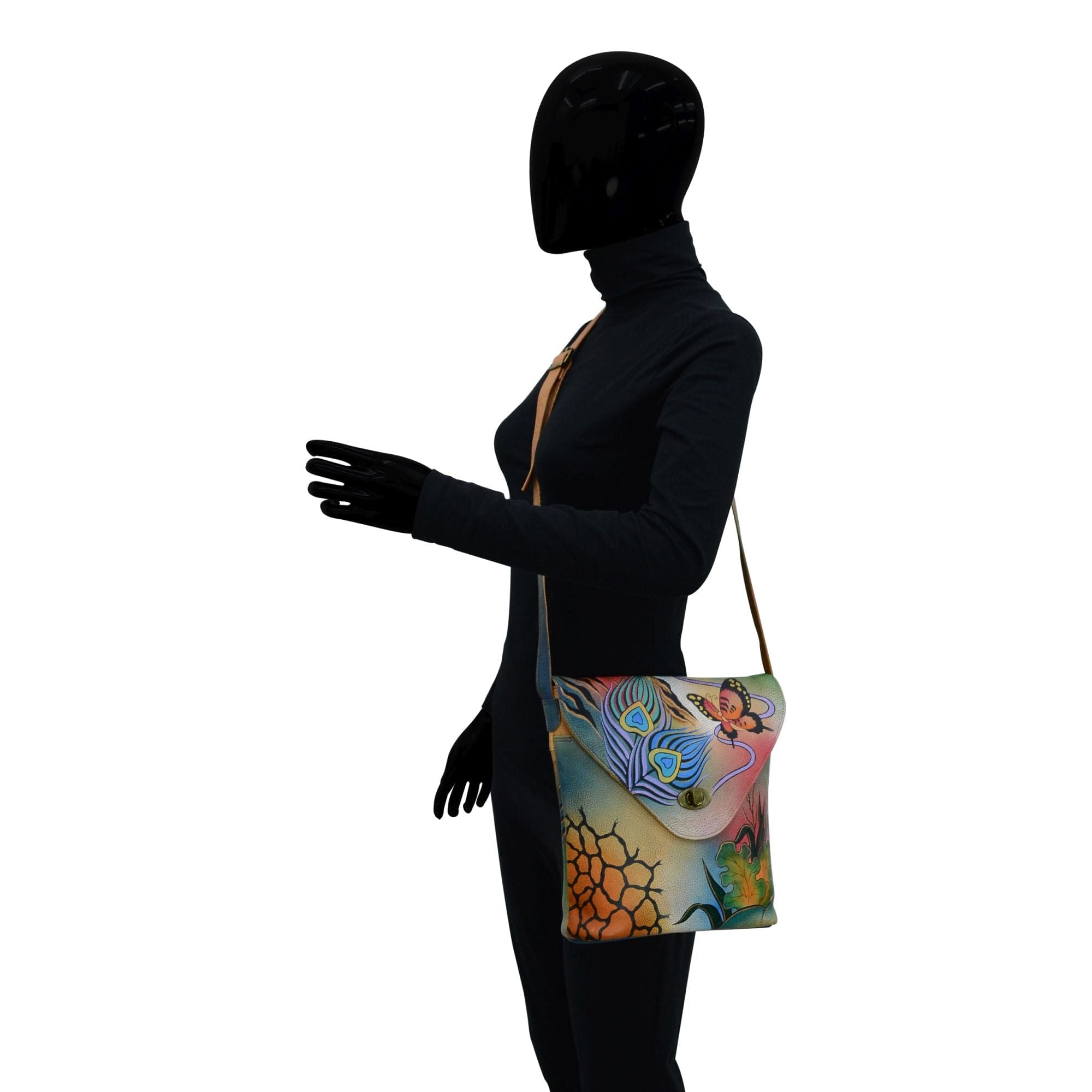 V Shaped Flap Bag - 8059