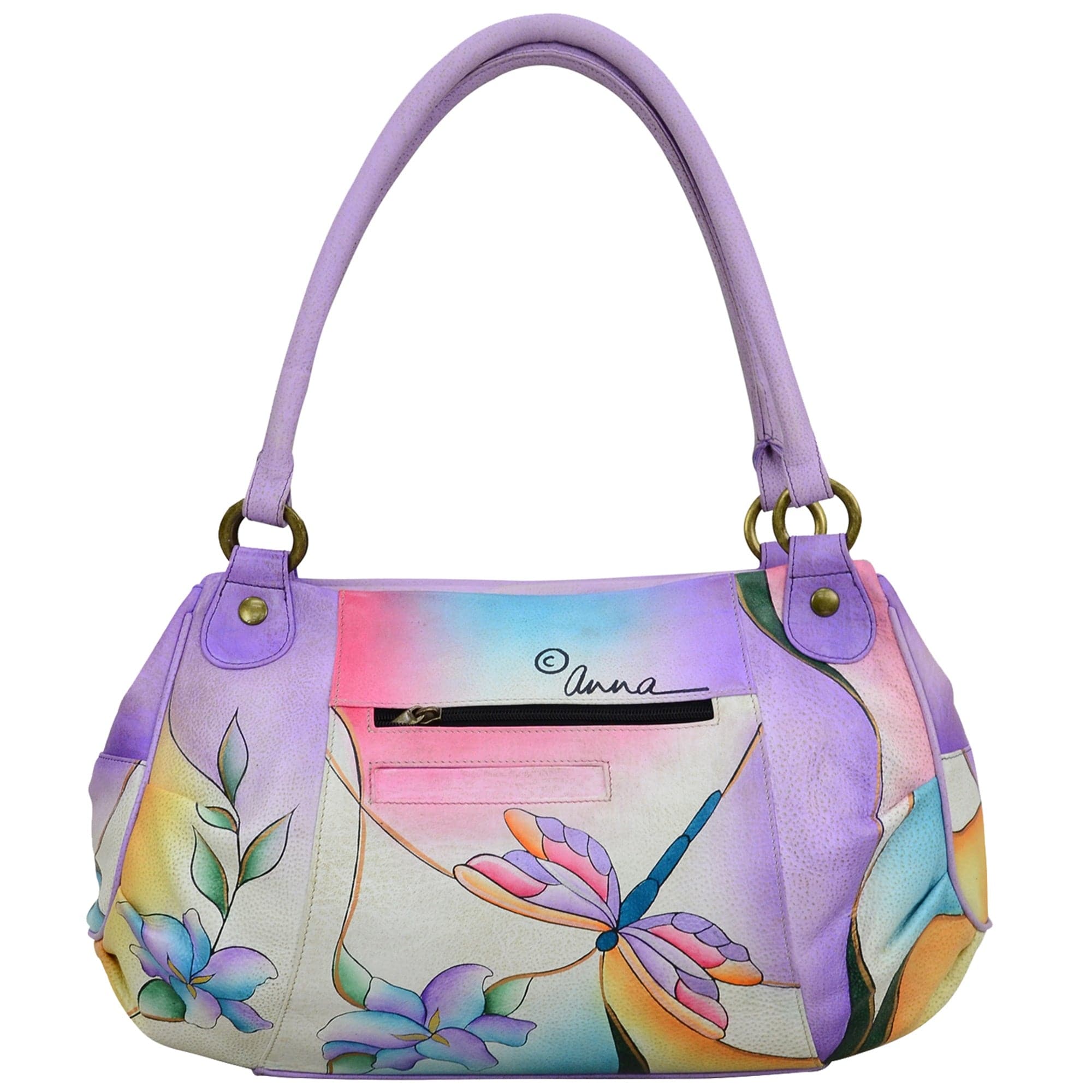 Ruched Satchel - 8064