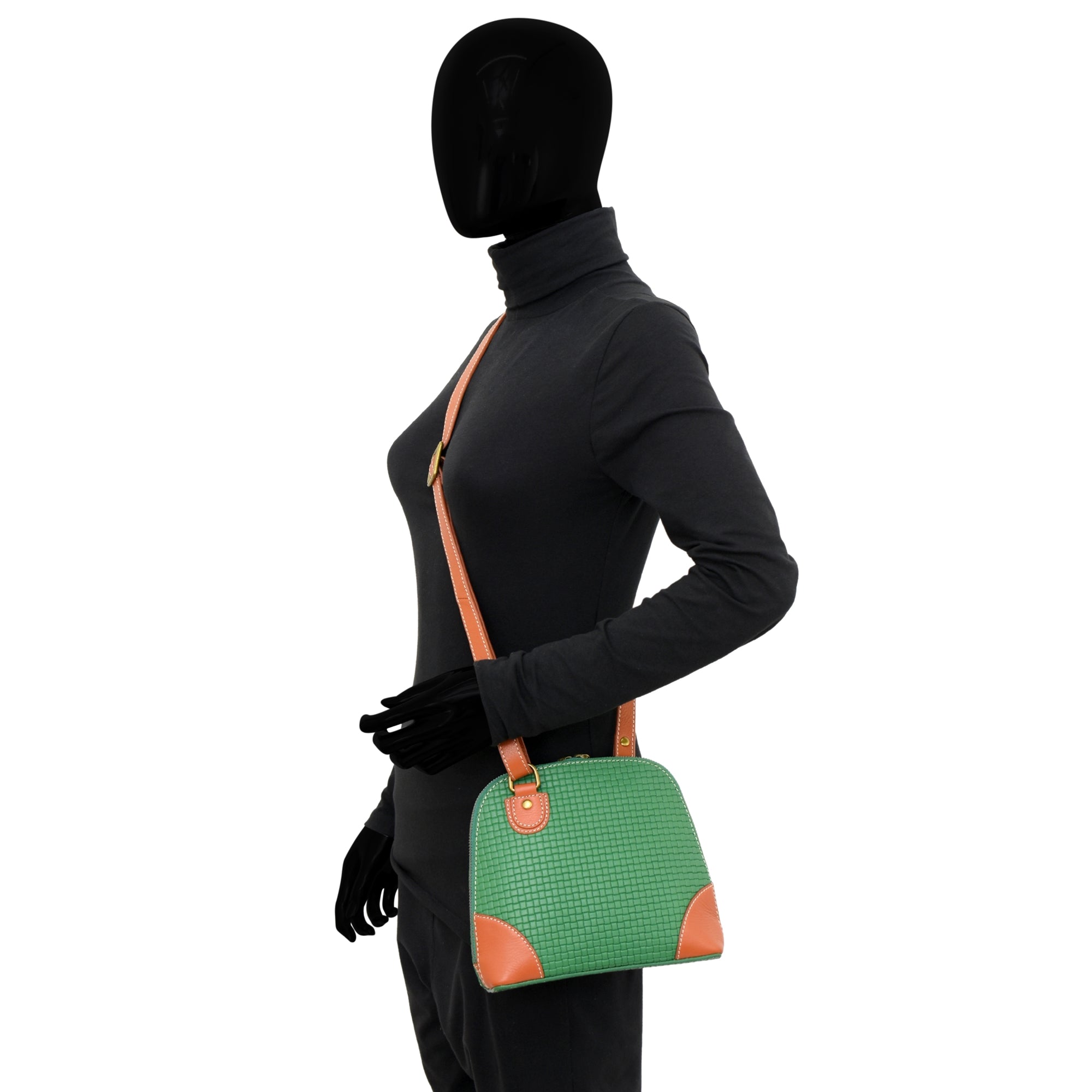 Heritage Leather Small Multi Compartment Zip-Around Organizer - 8109