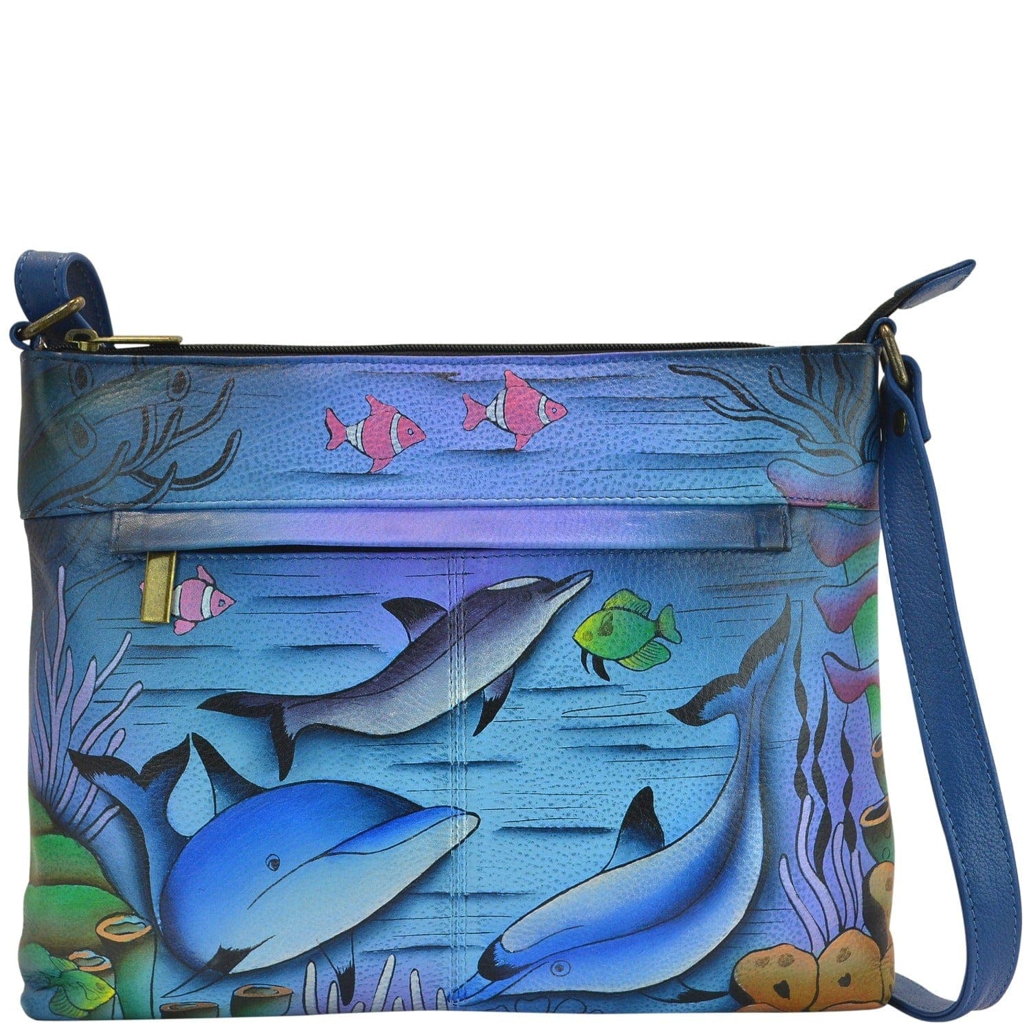 Playful Dolphin Medium Crossbody - 8240