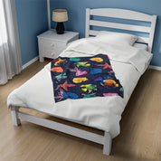 Mystical Reef Velveteen Plush Blanket