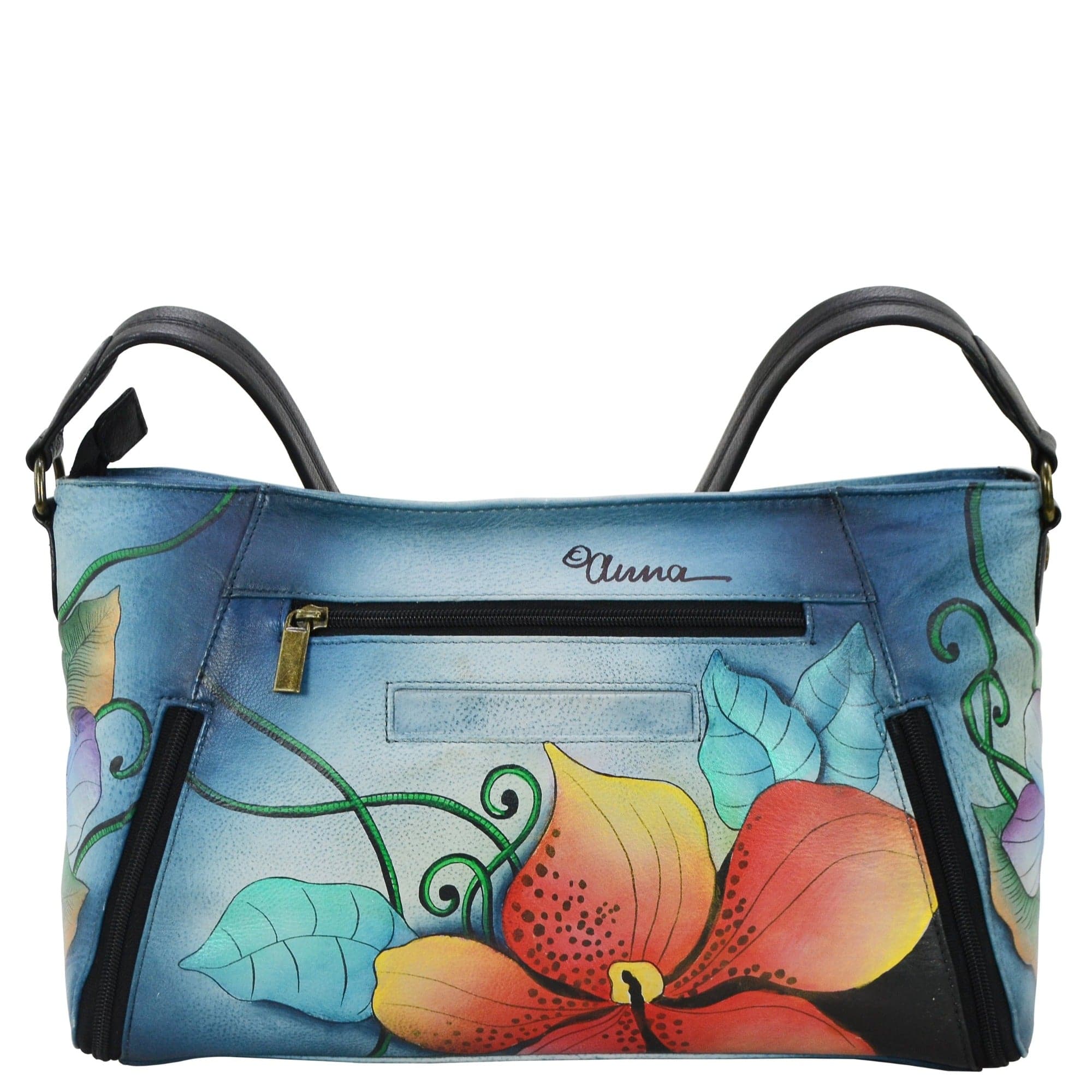 Wide Crossbody Satchel - 8306