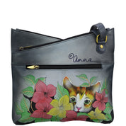 V Top Multi compartment Crossbody - 8326