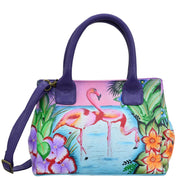 Tropical Flamingos Small Convertible Tote - 8330