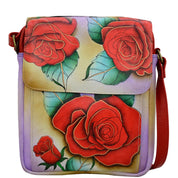 Romantic Rose Crossbody Messenger - 8358
