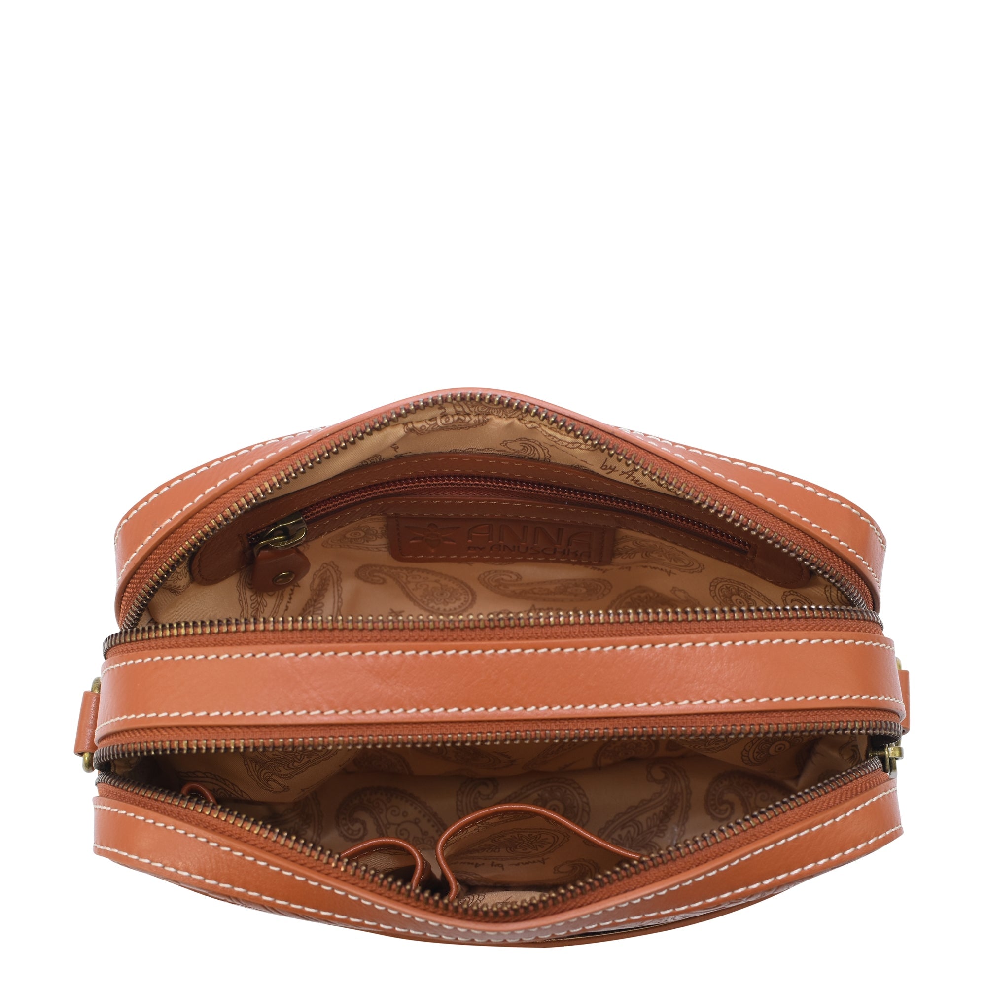 Twin Zippered Crossbody - 8457