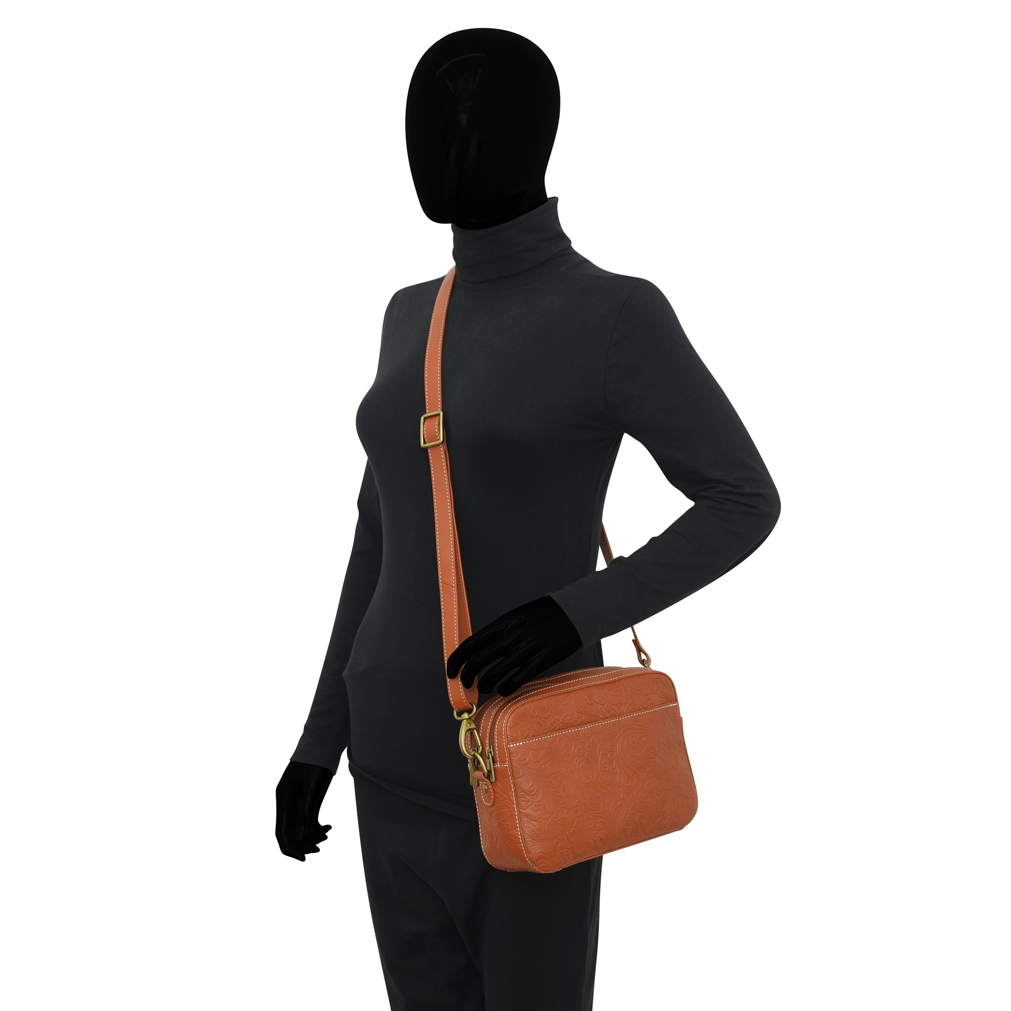 Twin Zippered Crossbody - 8457