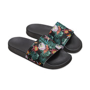 Island Escape Black Slide Sandals