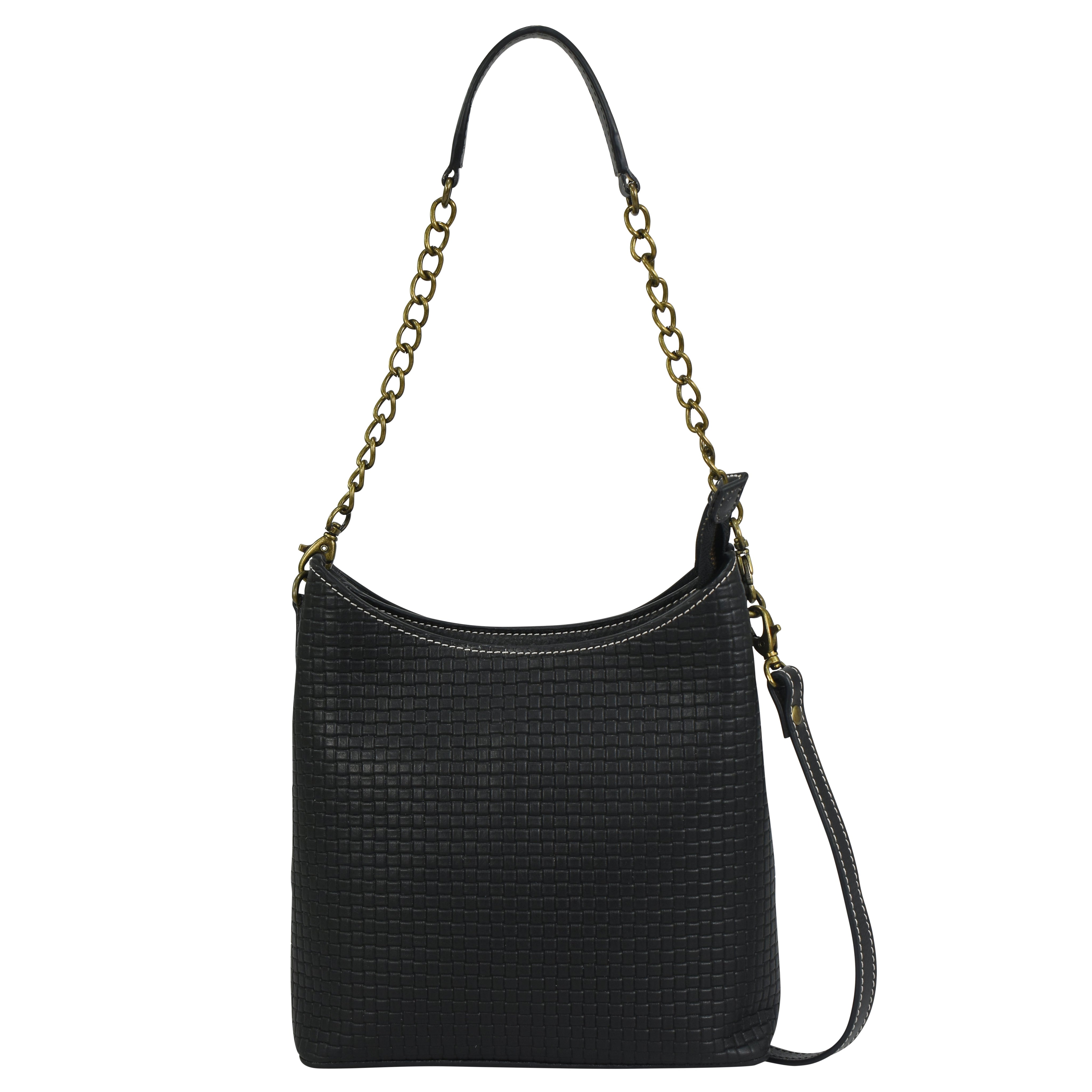 Heritage Leather Multicompartment Hobo - 8532