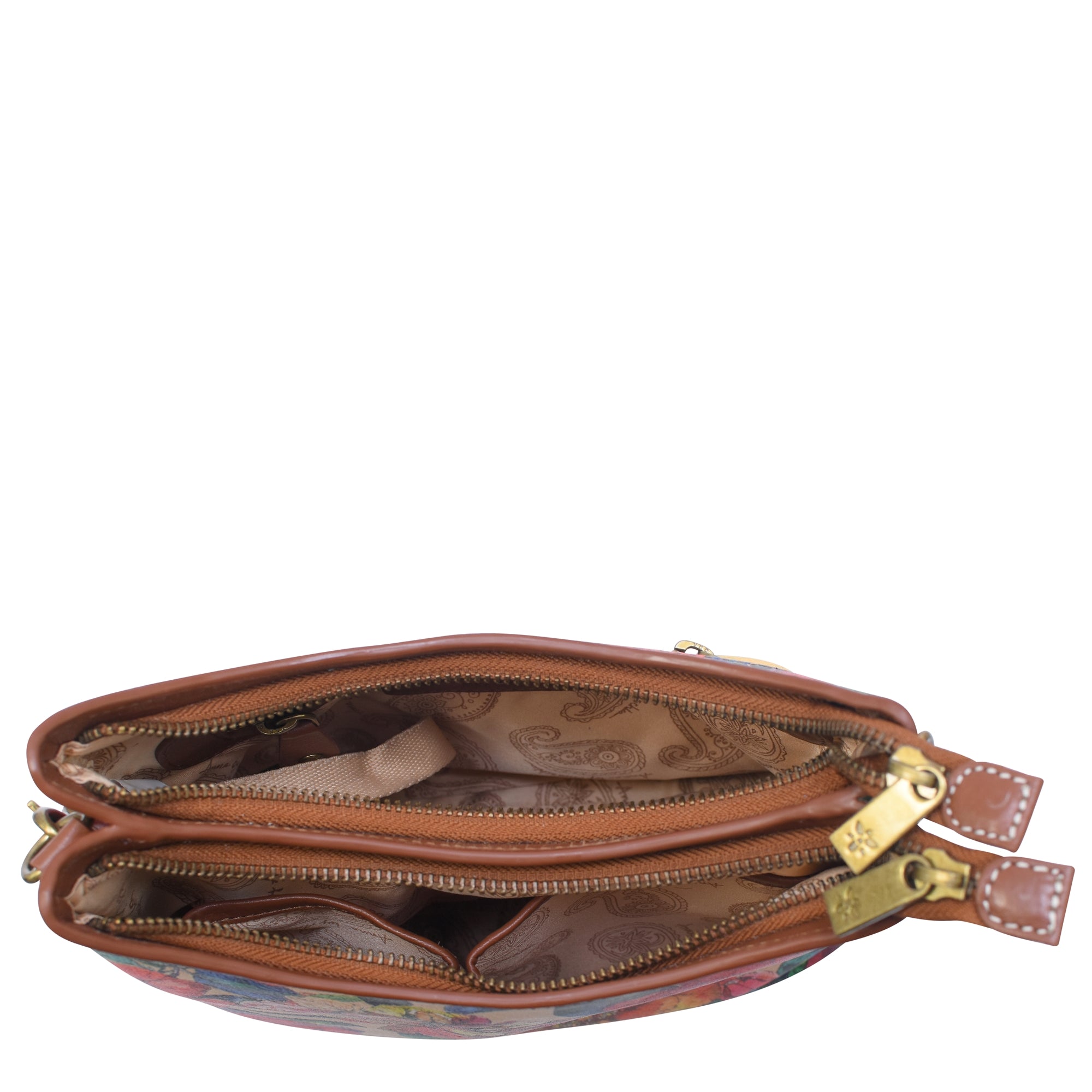 Heritage Leather Multicompartment Hobo - 8532