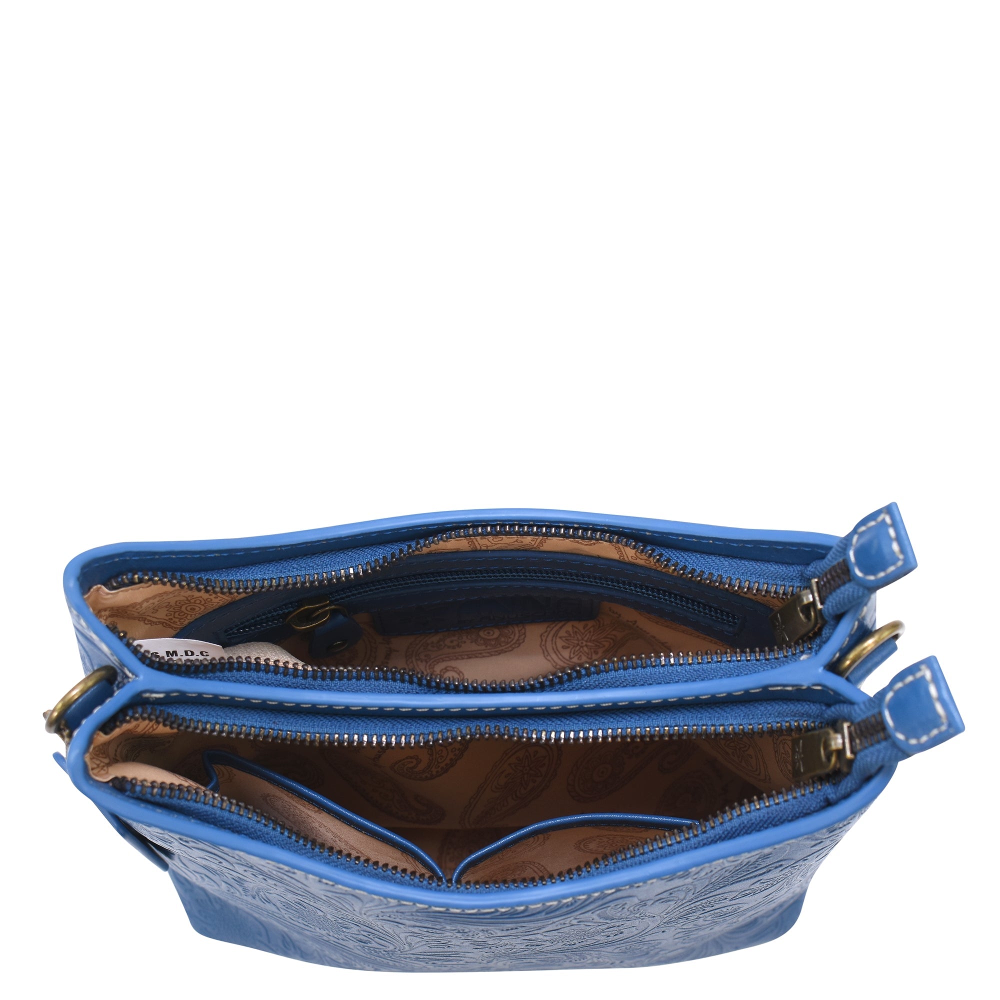 Heritage Leather Multicompartment Hobo - 8532