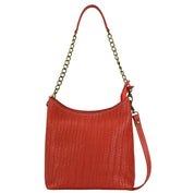 Heritage Leather Multicompartment Hobo - 8532