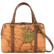 Heritage Leather Large Convertible Satchel - 8535