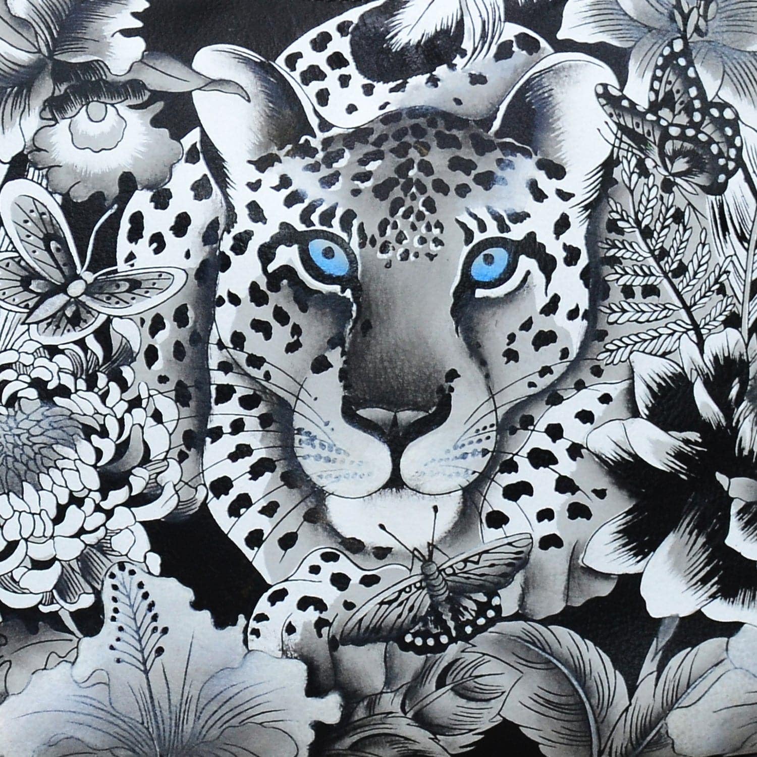 Painted Leather Bag Charm K0023 - Keycharms