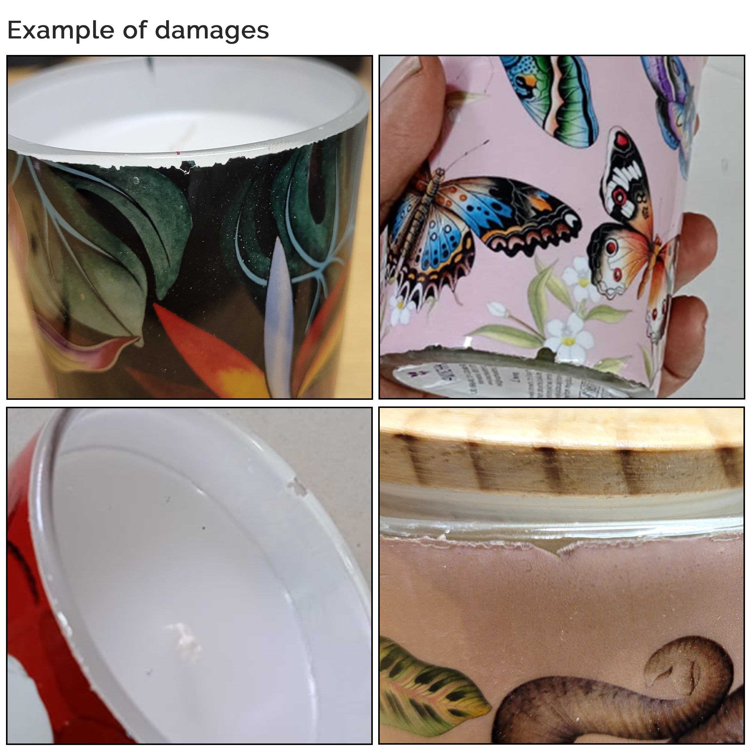 Printed Glass Candle Jar (Revive Collection) - 25005-B