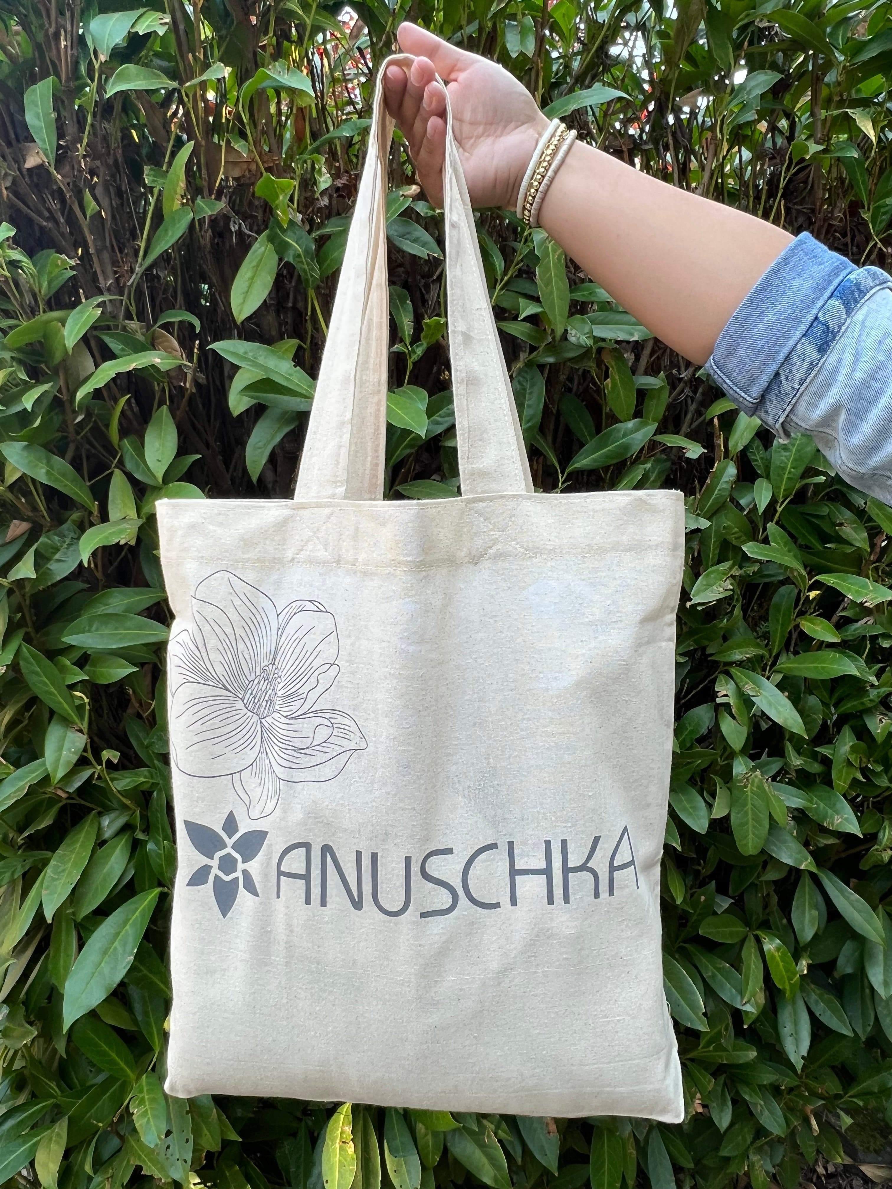 Anuschka Linen Tote, crafted from 100% recycled cotton.