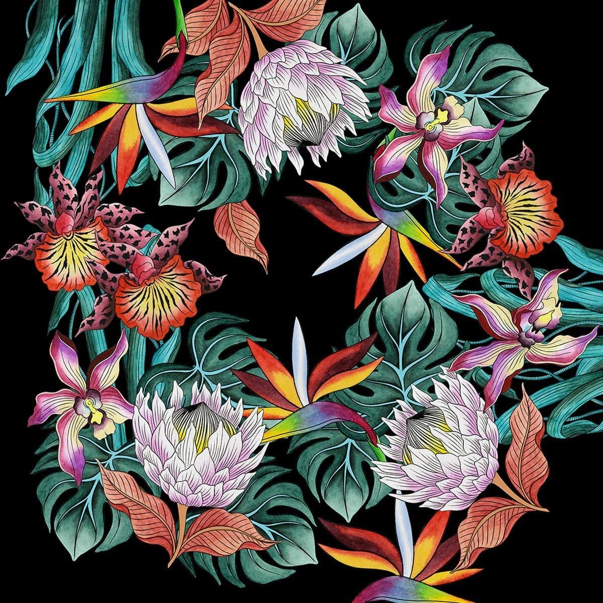 Printed Plush Throw - 3305