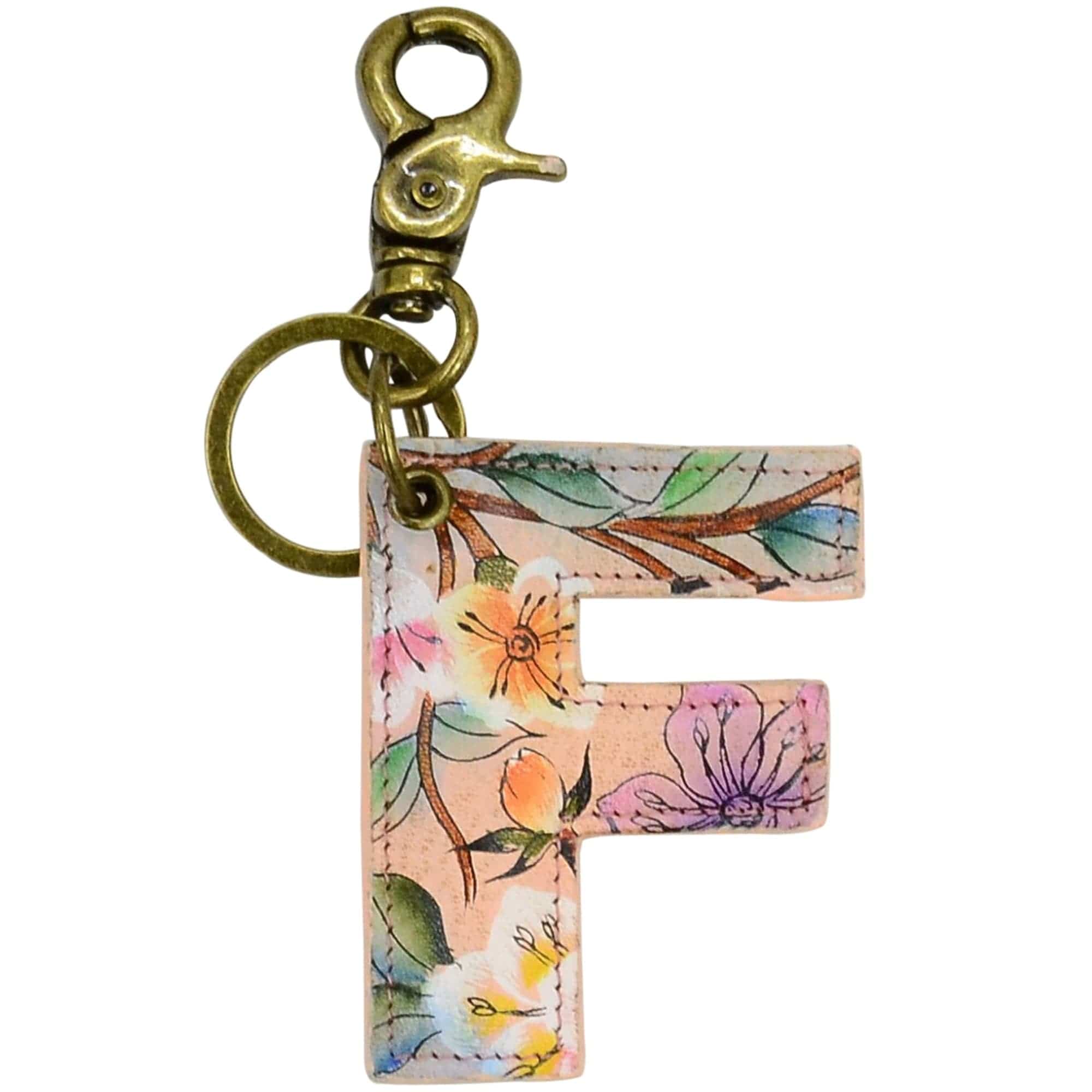 Anuschka Style K000F, handpainted Painted Leather Bag Charm. Japanese Garden painting