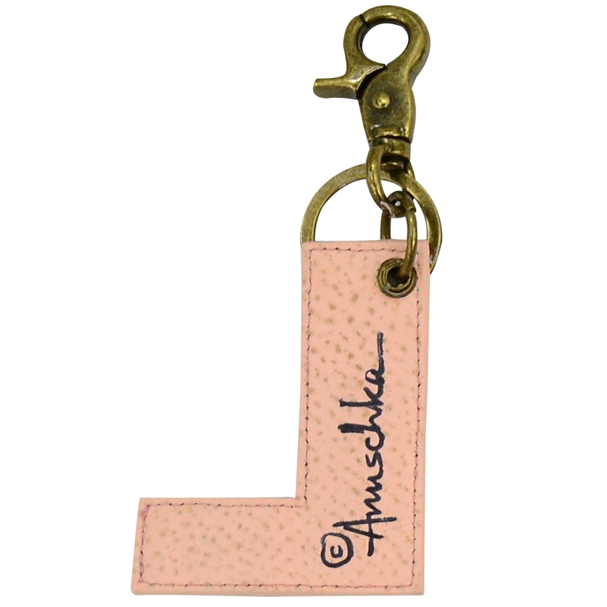 Painted Leather Bag Charm - K000L