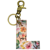 Anuschka Style K000L, handpainted Painted Leather Bag Charm. Japanese Garden painting