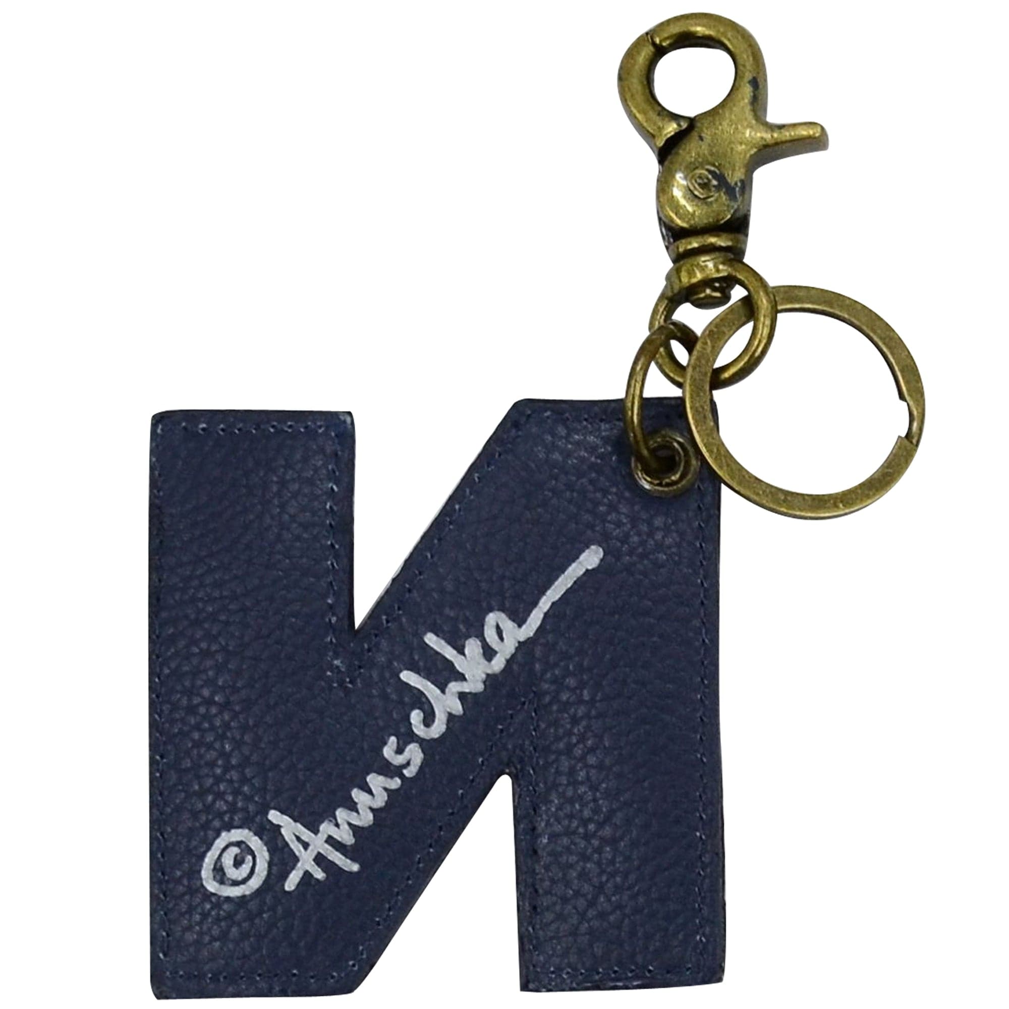 Painted Leather Bag Charm - K000N