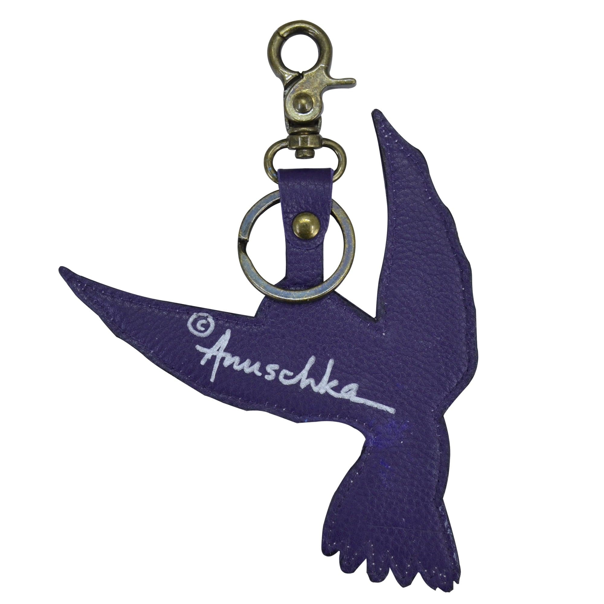 Painted Leather Bag Charm K0031 - Keycharms