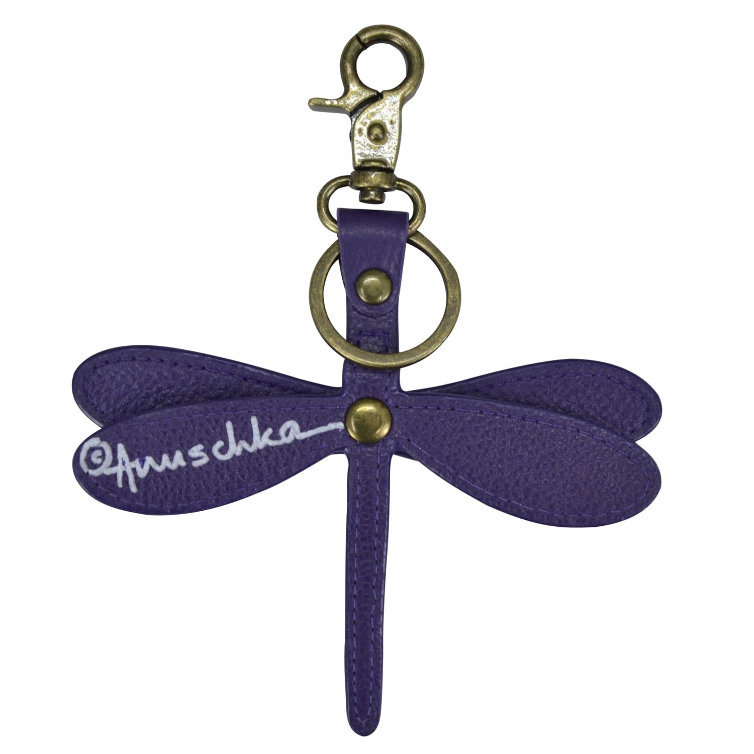 Painted Leather Bag Charm K0034 - Keycharms