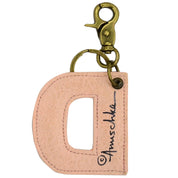 Painted Leather Bag Charm - K000D