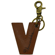 Painted Leather Bag Charm - K000V