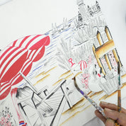 Large Drawstring Satchel - 8302