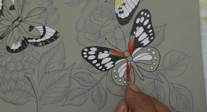 Butterfly Garden Taupe