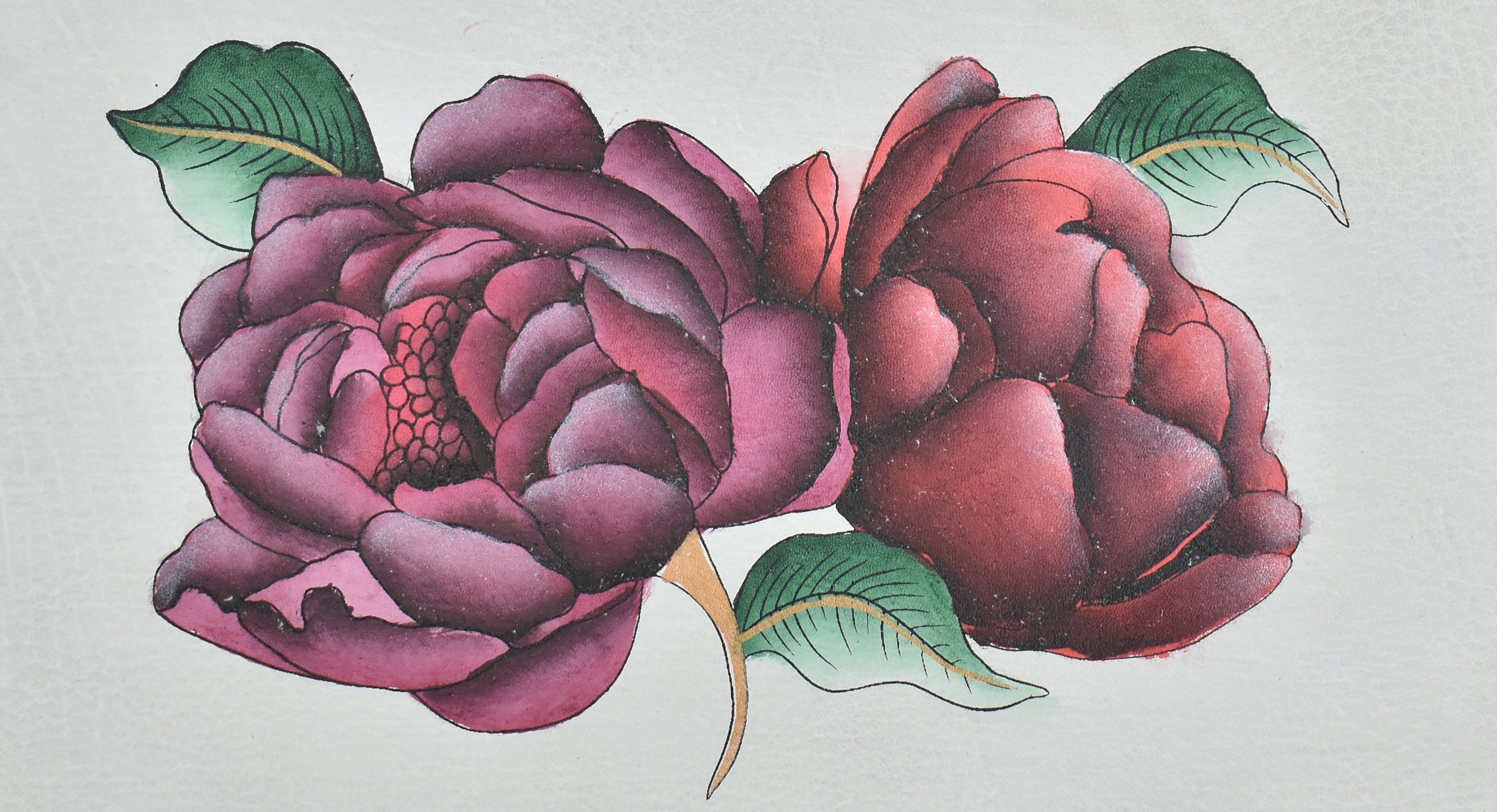 Moonlit Peonies Ivory Collections