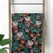 Island Escape Black Beach Towel