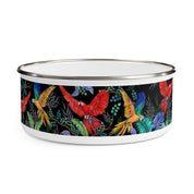 Rainforest Beauties Enamel Bowl