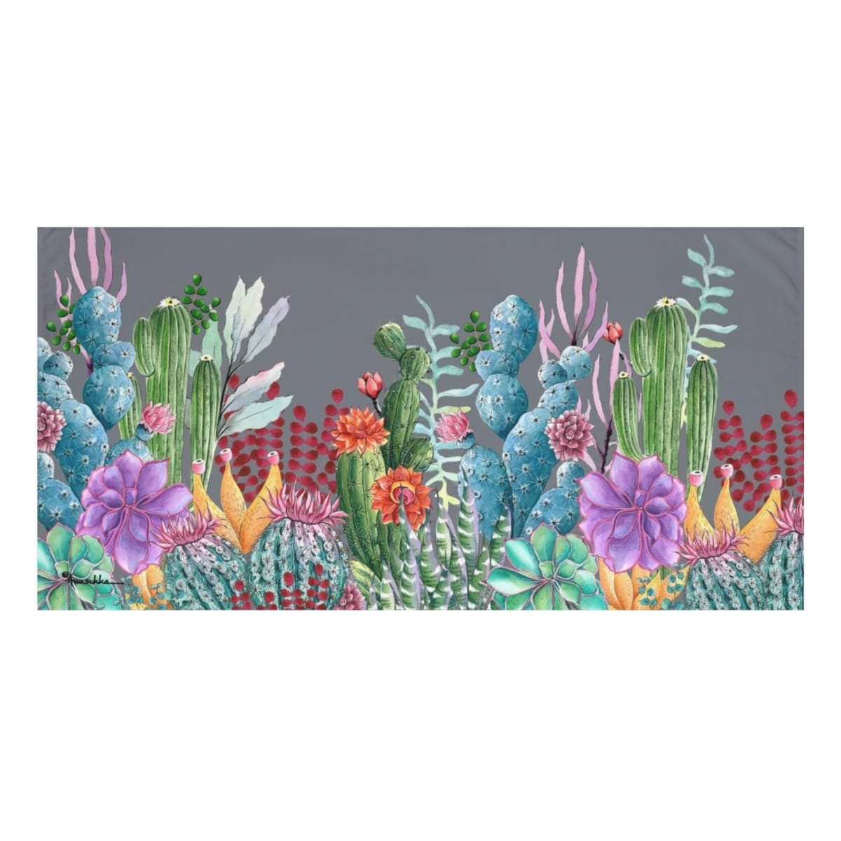 Desert Garden Beach Towel