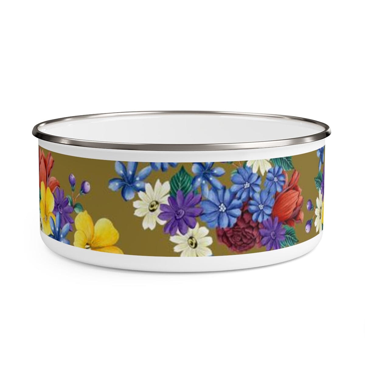 Dreamy Floral Enamel Bowl