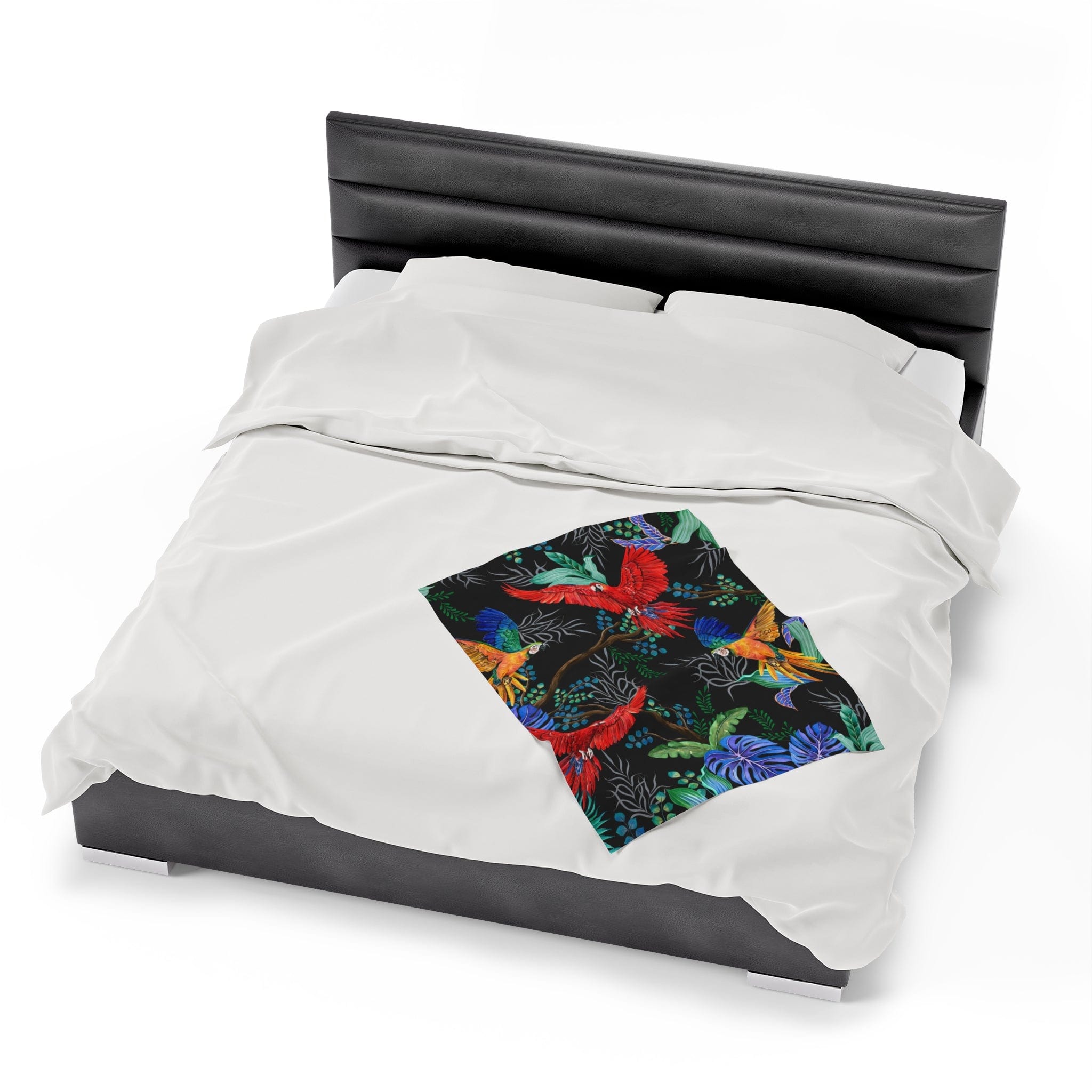 Rainforest Beauties Velveteen Plush Blanket