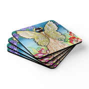 Enchanted Garden Corkwood Coaster Set