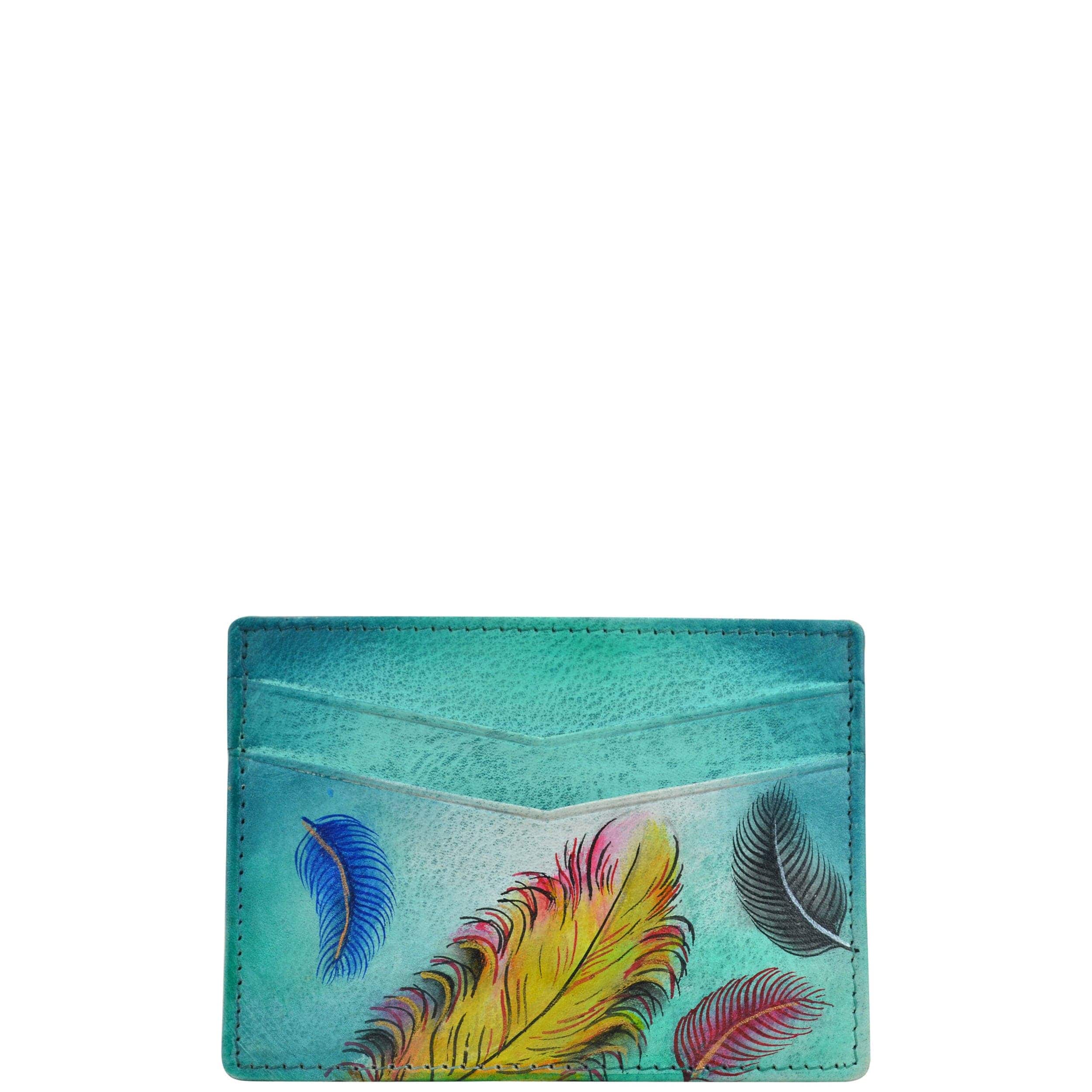 Floating Feathers Credit Card Case - 1032