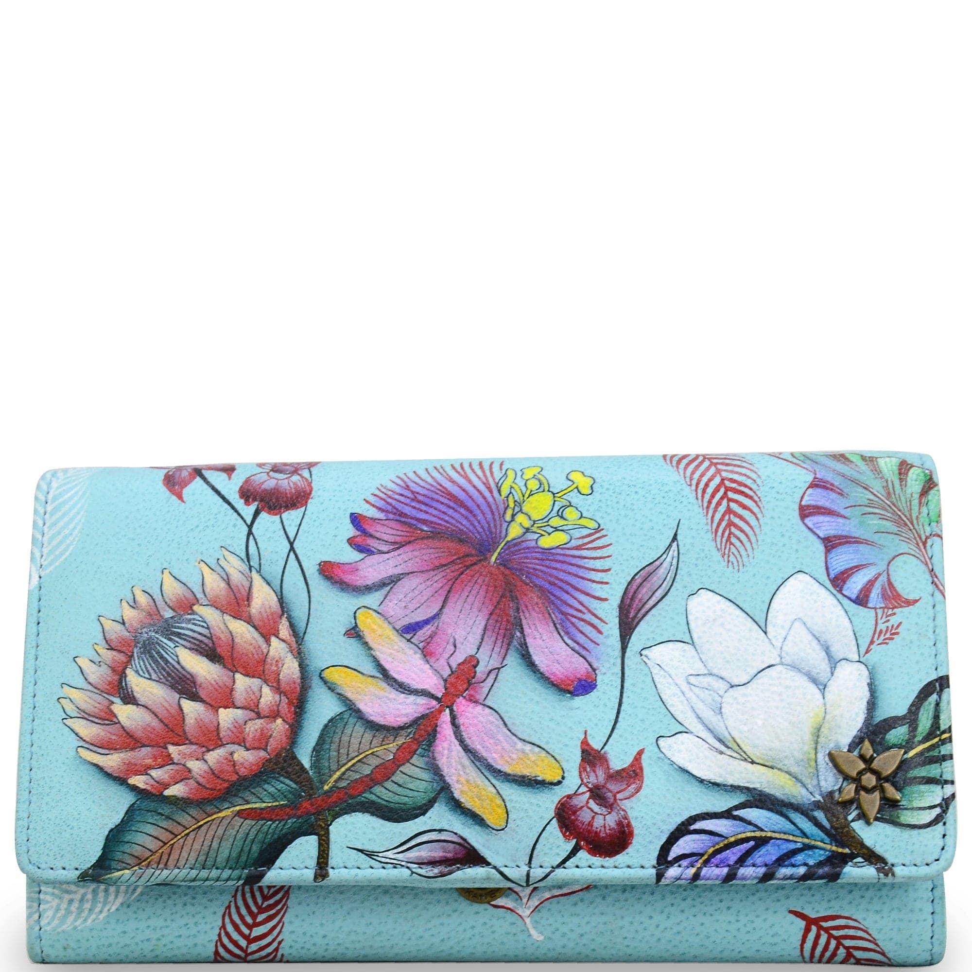 Jardin Bleu Accordion Flap Wallet - 1112