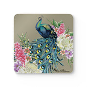 Regal Peacock Corkwood Coaster Set