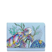 RFID Blocking Small Flap French Wallet - 1138