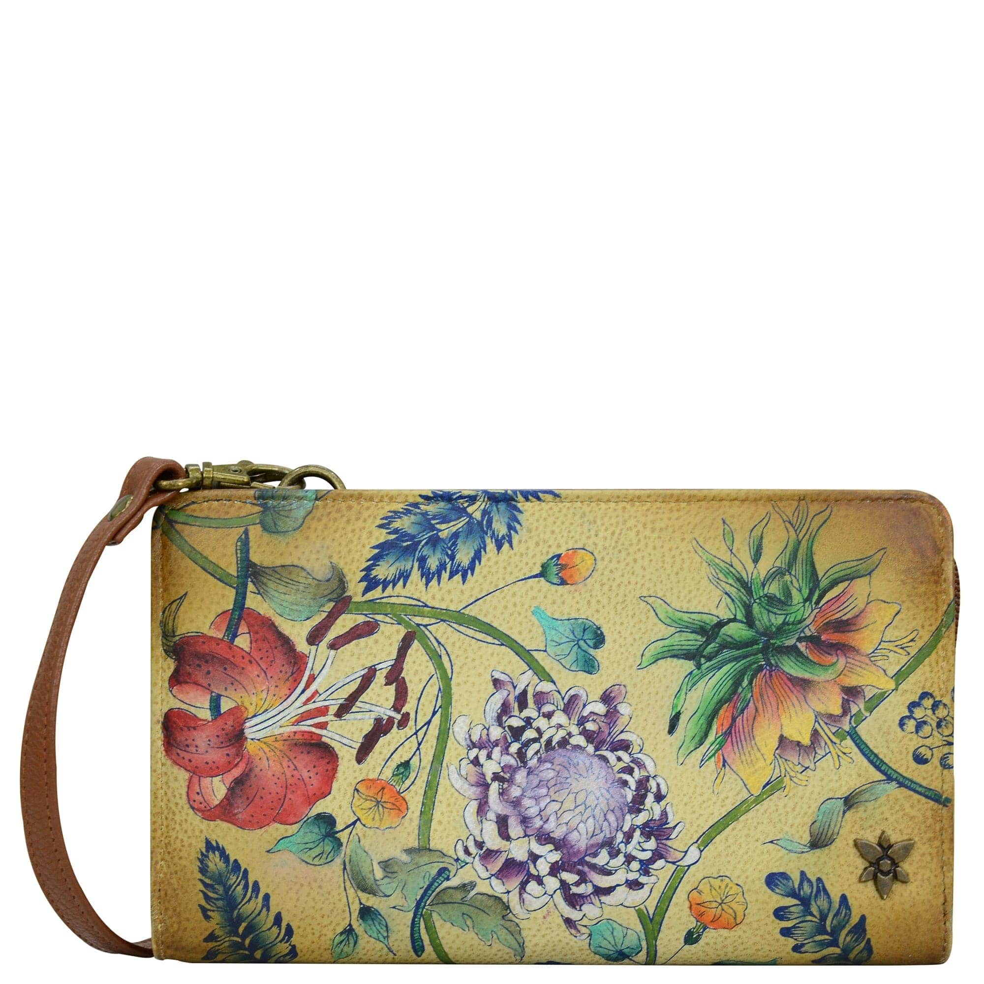 Caribbean Garden Organizer Wallet Crossbody - 1149