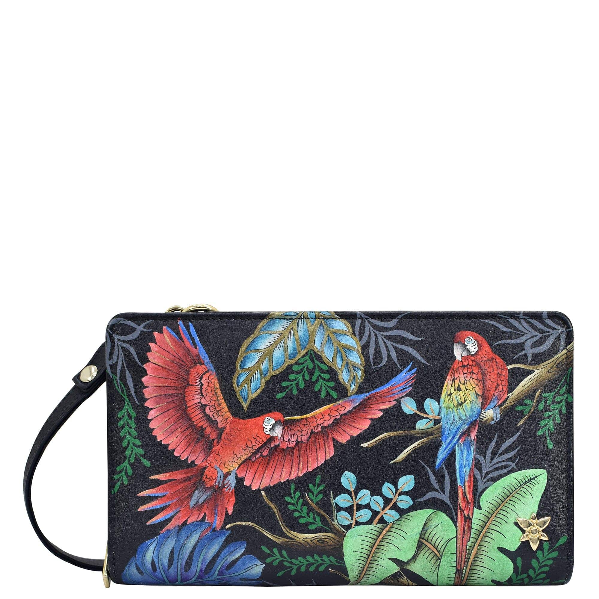 Rainforest Beauties Organizer Wallet Crossbody - 1149