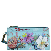 Jardin Bleu Clutch Organizer Wristlet - 1151