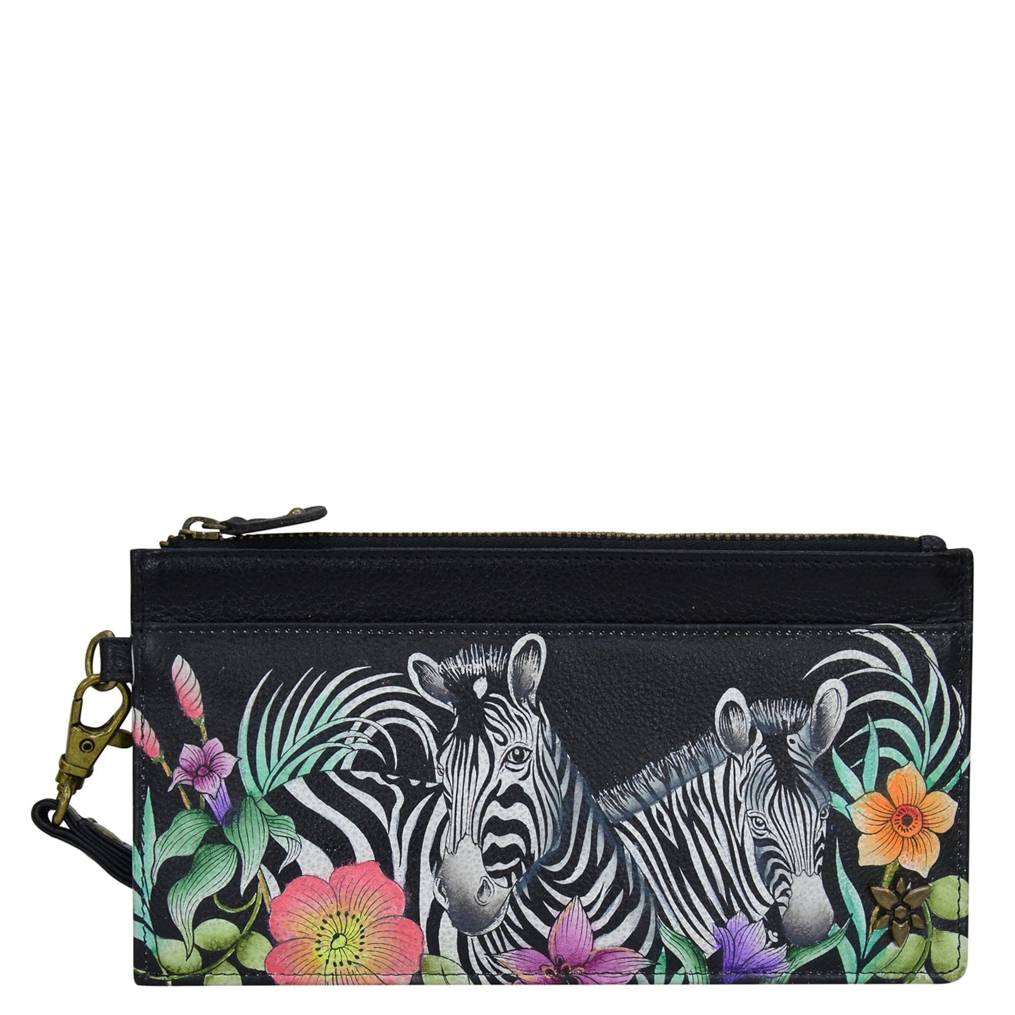 Playful Zebras Clutch Organizer Wristlet - 1151