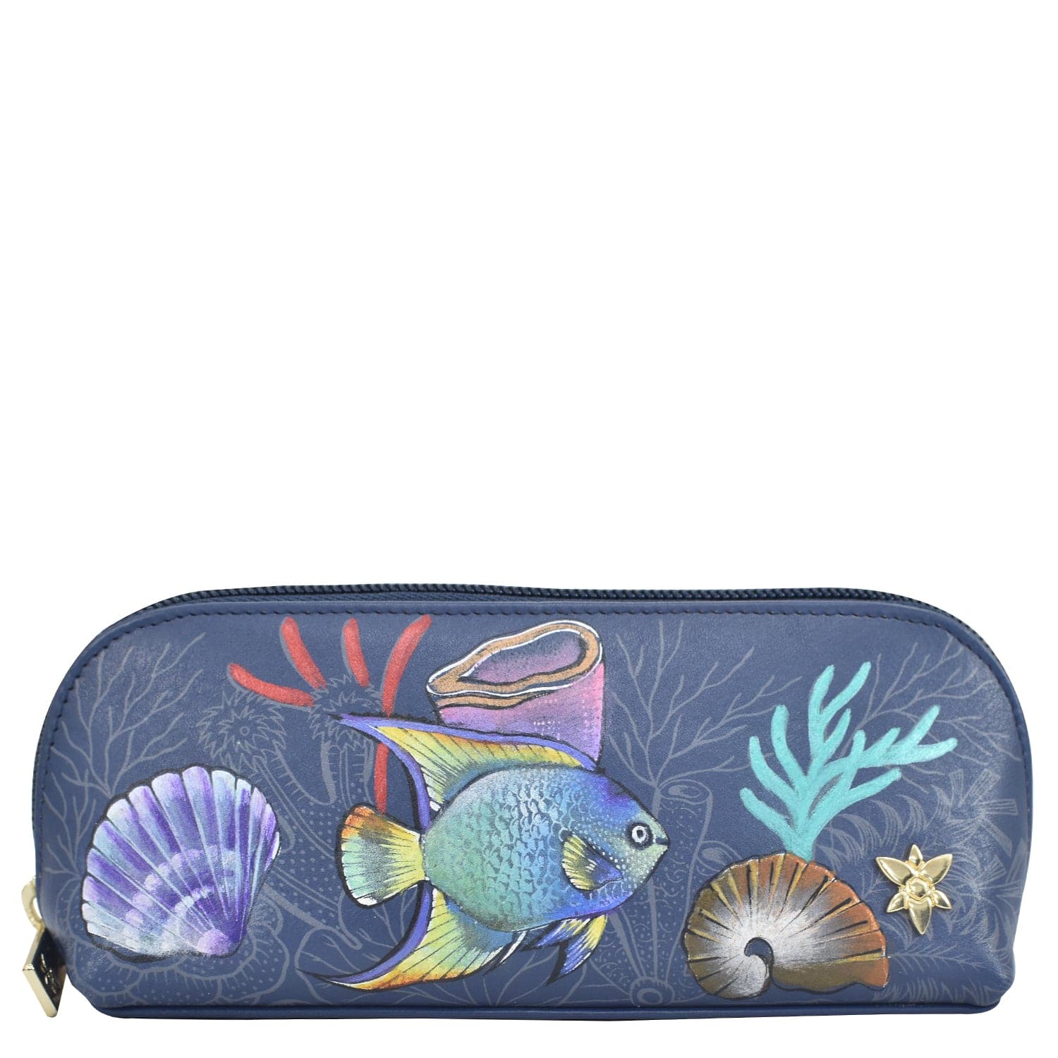 Mystical Reef - Medium Zip-Around Eyeglass/Cosmetic Pouch - 1163